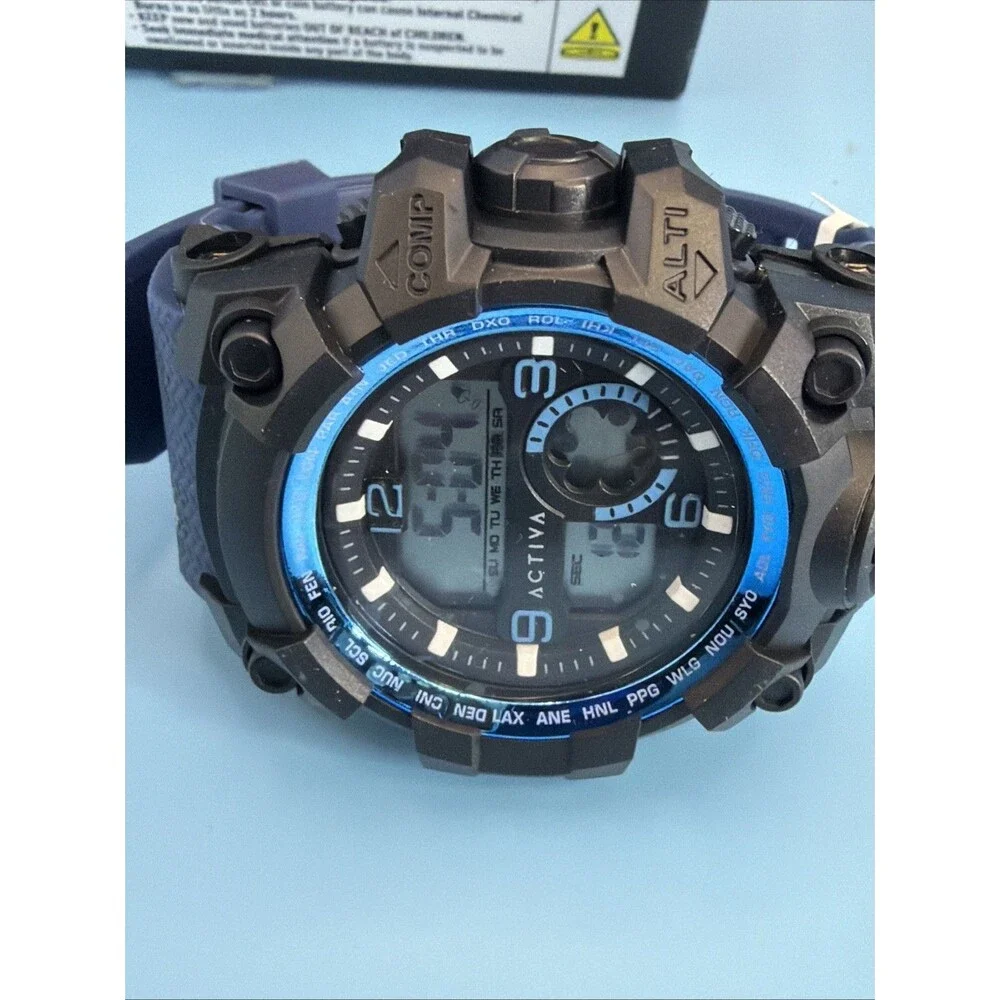 ACW435-003 - Activa Endurance X Invicta Men's Digital Watch - 54.5mm. Blue